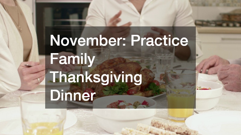 a family having Thanksgiving dinner